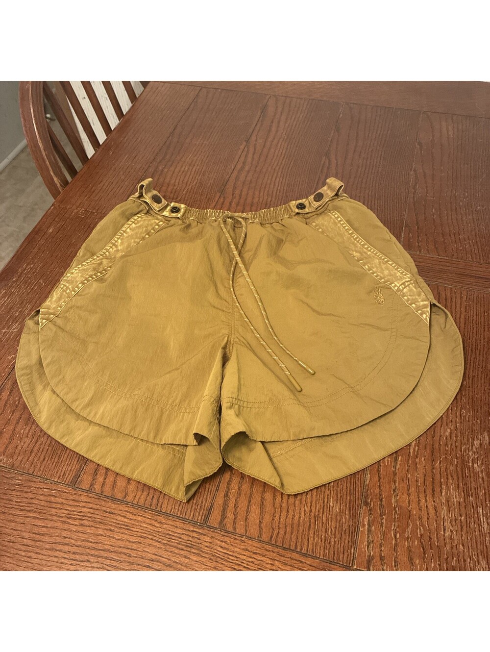 Free People Movement Shorts Women's XS Gold Mustard Drawstrings Pockets